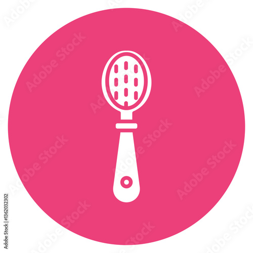 Baby Hairbrush Vector Icon