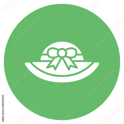 Baby Sun Hat Vector Icon