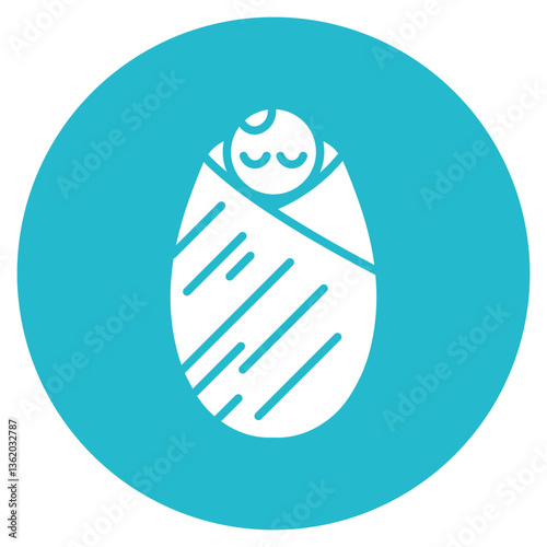Blanket Swaddle Vector Icon
