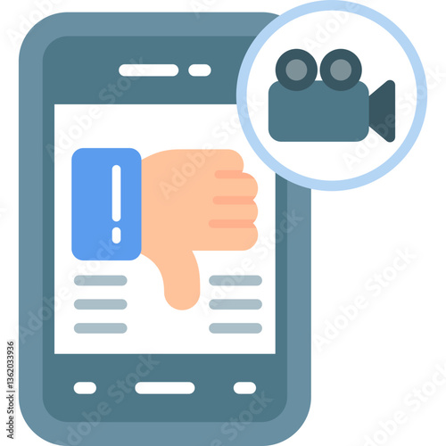 Dislike Icon Vector Element