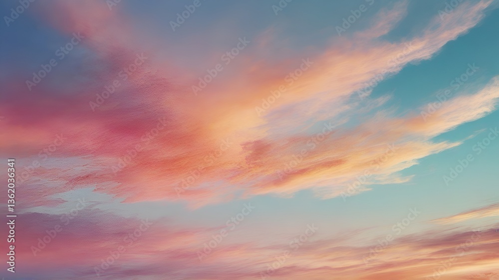 Obraz premium painting background sunrise sky sun hand-drawn cloud sky painting watercolor abstract background sunrise dawn digital sunset sundown artistic texture art oil grunge landscape dramatic modern
