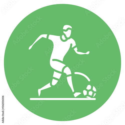 Soccer Dribbling Vector Icon