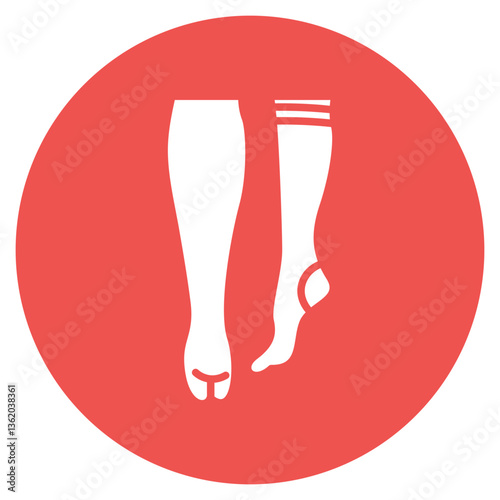 Compression Stocking Vector Icon