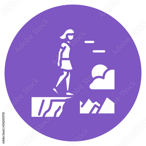 Overcoming Fear Vector Icon