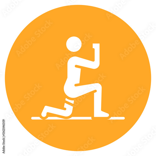 Pistol Squat Vector Icon