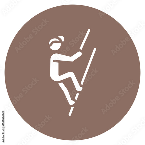 Rope Climb Vector Icon