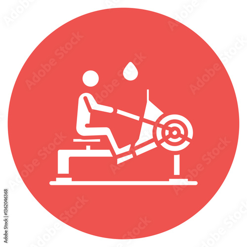 Rowing Machine Vector Icon