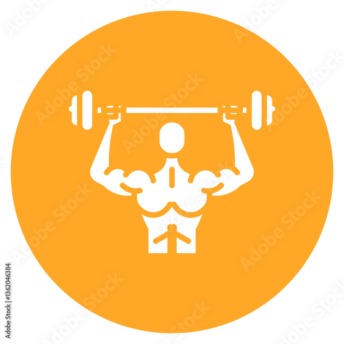 Shoulder Press Vector Icon