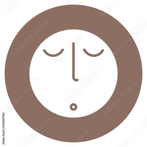 Face Without Mouth Vector Icon