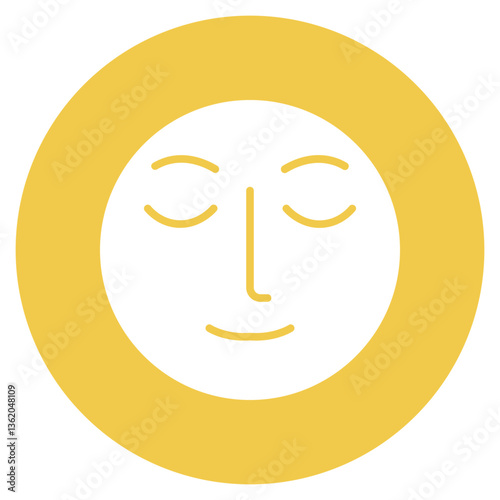 Relieved Face Vector Icon