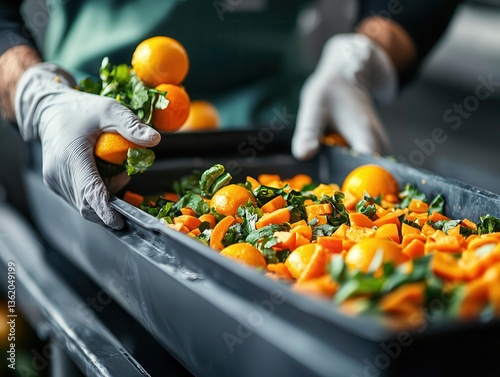 AIintegrated food waste recycling systems, automating the entire process from collection to resource recovery photo