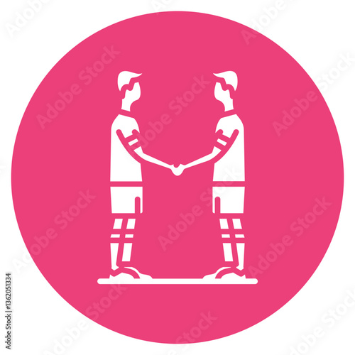 Sportsmanship Handshake Vector Icon