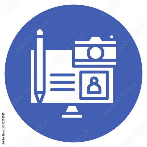Content Creation Vector Icon