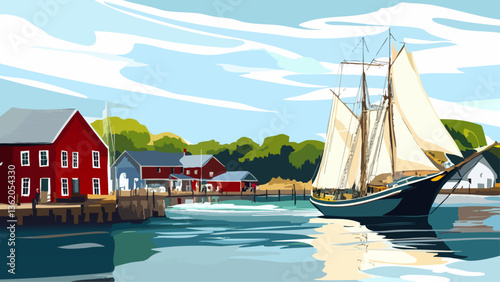 Docked in Time at Mystic Harbor