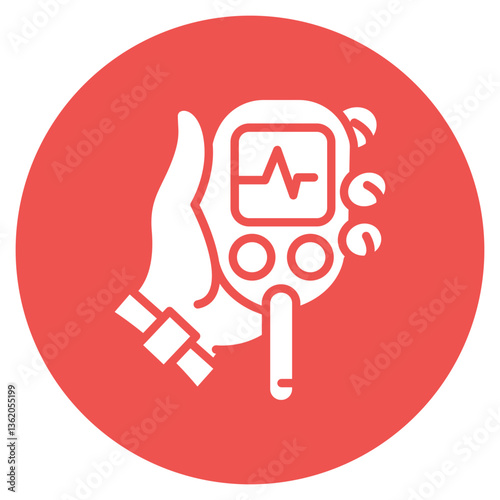 Glucose Checkup Vector Icon