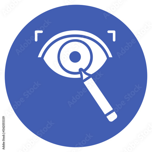 Eye Examination Vector Icon