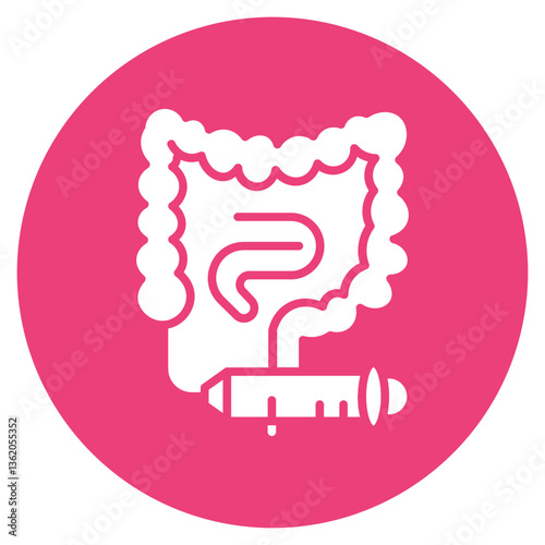 Colonoscopy Vector Icon