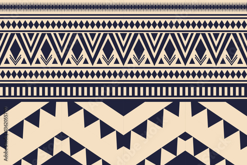 Ethnic geometric pattern, seamless pattern of the Navajo tribe. Native American ethnic. Seamless vector pattern ethnic, seamless Mexican rug, woven carpet. Folk embroidery, Bohemian, Aztec style.