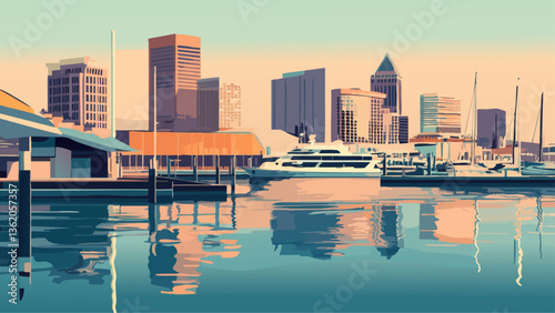 Morning Calm at Baltimore’s Harborplace