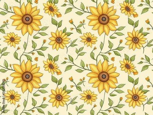 Wallpaper Mural Sunshine blooms on a canvas of joy Torontodigital.ca