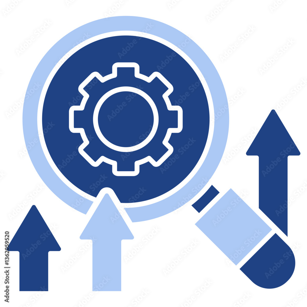 Research And Development Flat Blue Icon Research And Development Flat Blue Icon