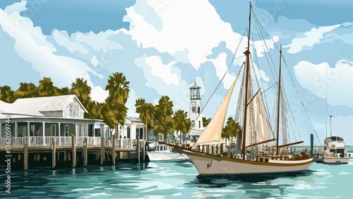 Sailing Serenity in Key West Harbor