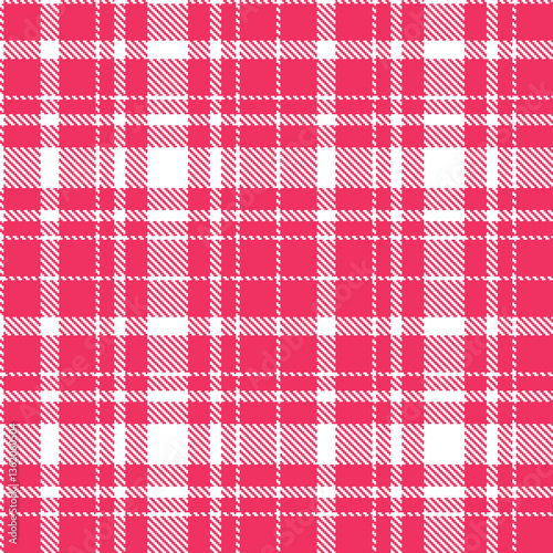 Modern Muted White Seamless Tartan Textile Design Variant 581