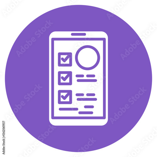 Travel Checklist App Vector Icon
