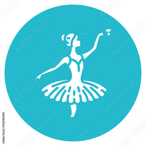 Ballet Dancer Vector Icon