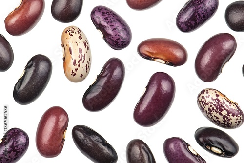 Wallpaper Mural Display of Assorted Kidney Beans Maroon, Purple, Black, Spotted Isolated Pattern Torontodigital.ca