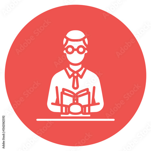 Librarian Vector Icon