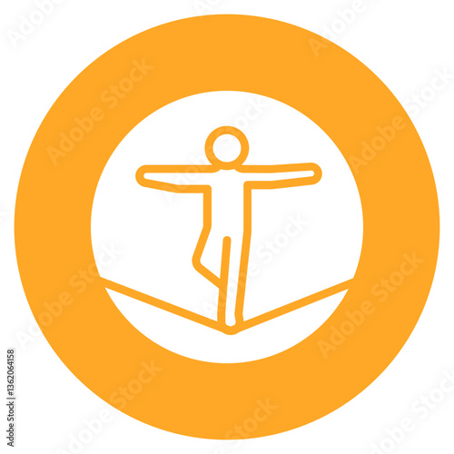 Slackline Vector Icon