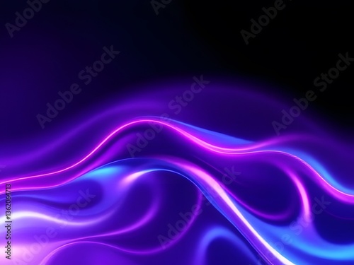 background of modern tech gradient waves fluid curve generative ai