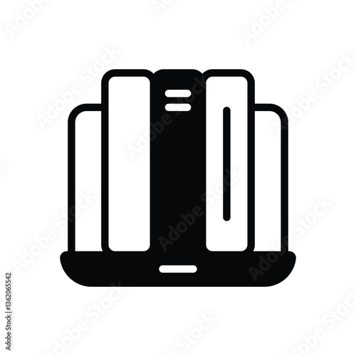Digital Library Vector icon