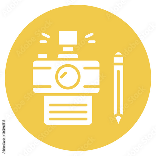 Photojournalism Vector Icon