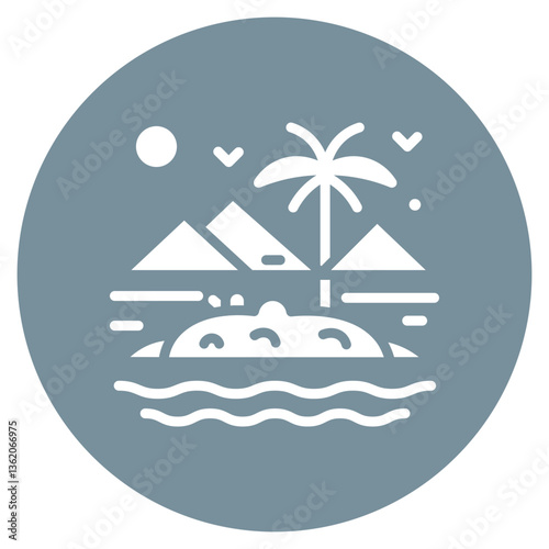 Lagoon Vector Icon