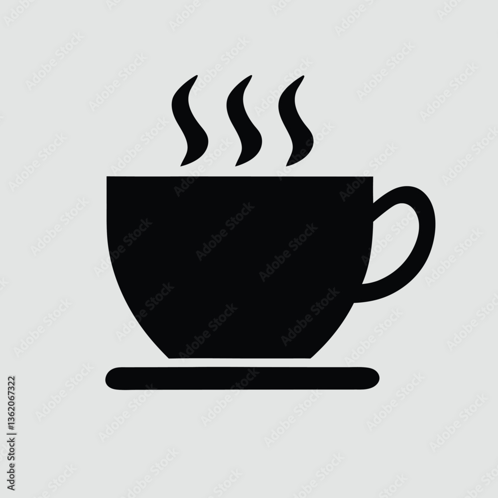 Coffee cup icon. Hot drink sign. Vector Coffee cup icon. Hot drink sign. Vector