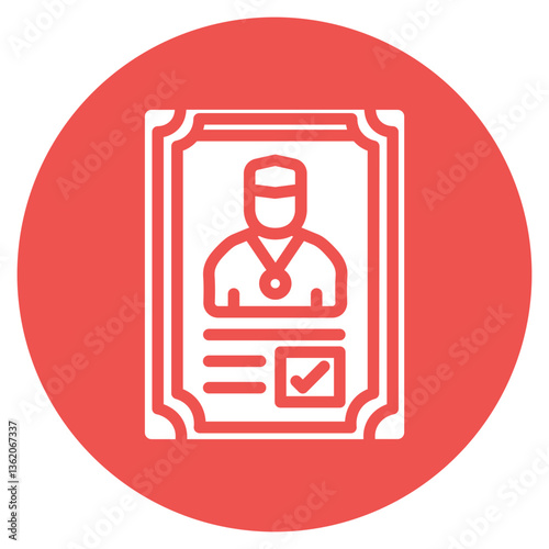 Hajj Certificate Vector Icon
