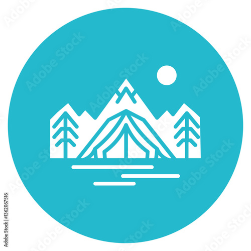 Mina Camp Vector Icon