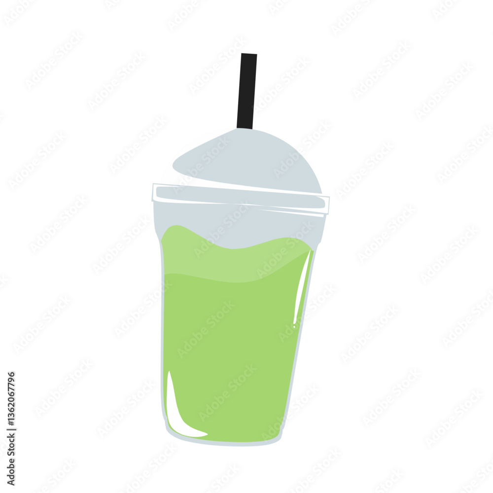 Illustrasion of a bubble tea drink Illustrasion of a bubble tea drink