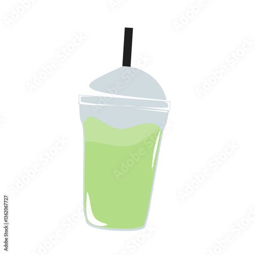 Illustrasion of a bubble tea drink