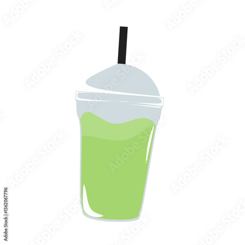 Illustrasion of a bubble tea drink