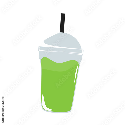 Illustrasion of a bubble tea drink