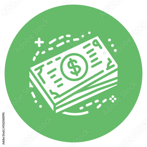 Unmarked Bills Vector Icon