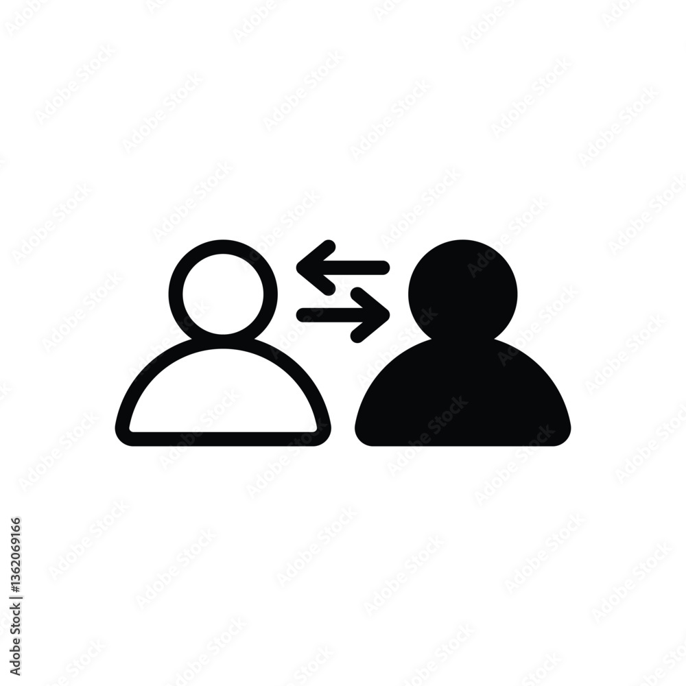 Two Way Communication Vector icon Two Way Communication Vector icon