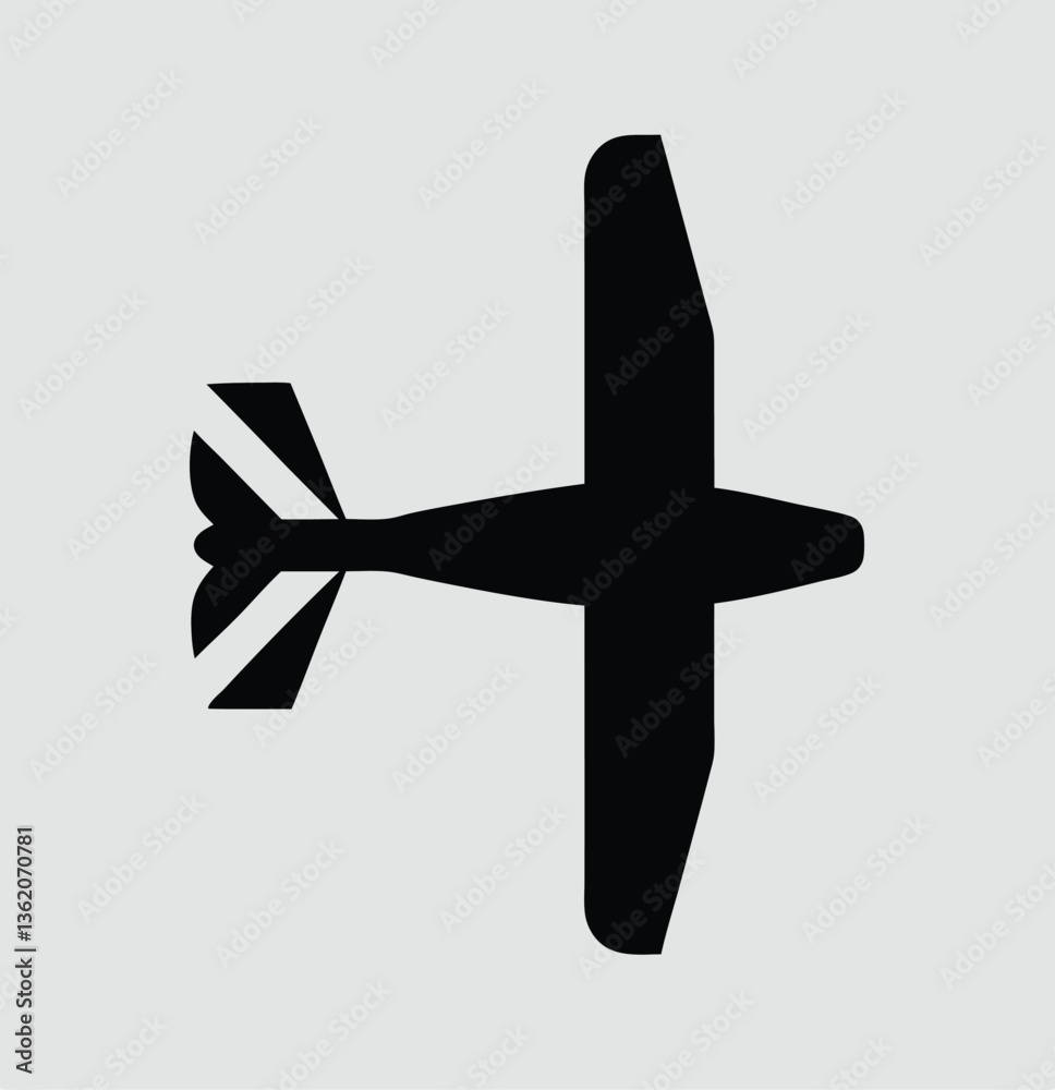 Obraz premium Plane simple icon. Vector illustration