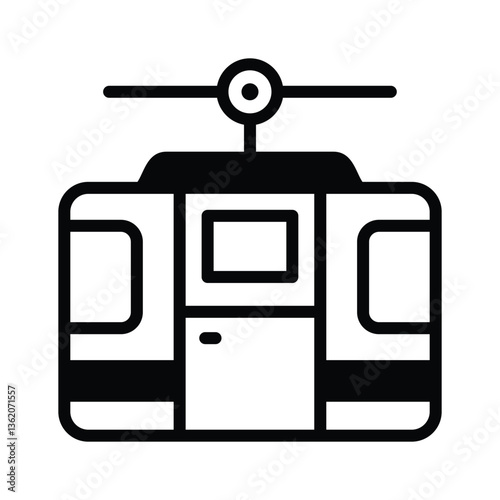Cable car representing mountain travel, scenic rides, and adventure.
