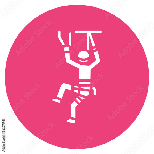 Climbing Gym Pass Vector Icon