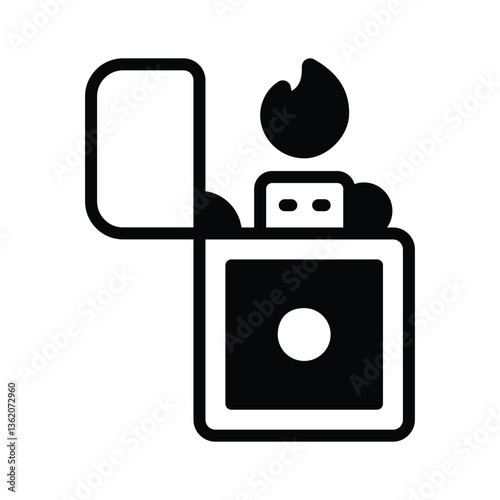 Get this amazing icon of fire lighter in modern style