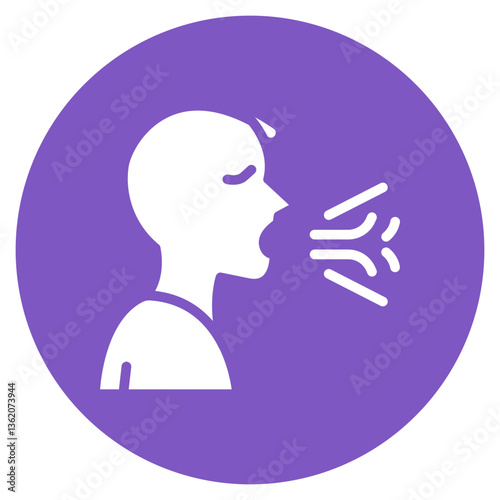 Persistent Wheeze Vector Icon
